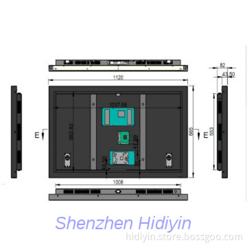 18.5inch spinning network lcd advertising player